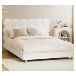 Bluford Double Bed Frame White
