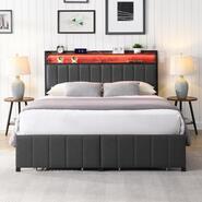 Boronia Double Bed Frame Grey