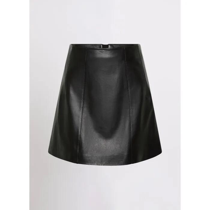 Brie Leather Mini Skirt