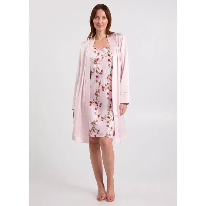 Cannes Short Silk Sleep Robe