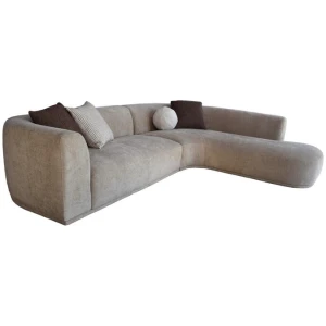 Cavallo 4 Seater Right Chaise Sofa - Lila Beige by Interior Secrets - AfterPay Available
