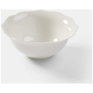 Chyka Home 16.5 cm Hydrangea Cereal Bowl White