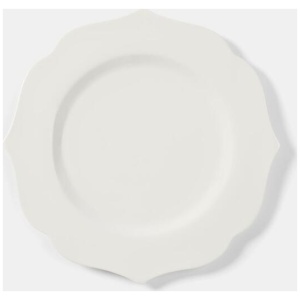 Chyka Home 28 cm Hydrangea Dinner Plate White