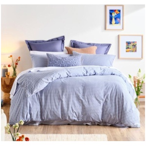 Chyka Home Dove Yarn Dye Cotton Quilt Cover Set