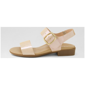 Clariss Rose Shimmer Leather Sandals