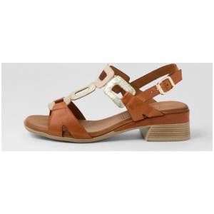Cloclo Tan Leather Sandals