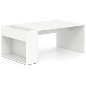 Coffee Table With Double Layer Storage Space Modern Center Table