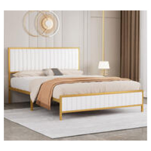 Corben Double Bed Frame Neutral