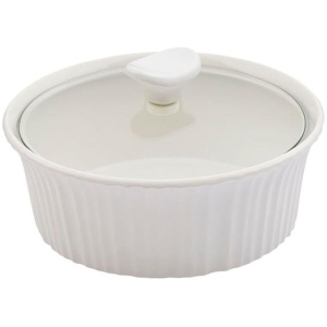 Corningware 1.4L Round Casserole Pot French White