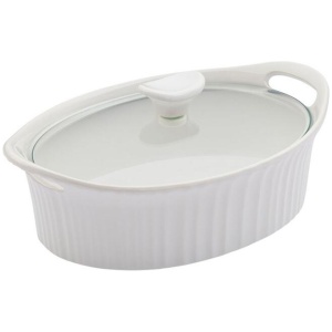 Corningware 2.35L Oval Casserole Pot French White