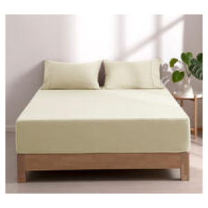 Dreamaker Superfine Microfibre King Fitted Sheet Set Neutral