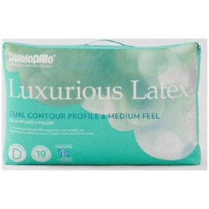Dunlopillo Luxurious Latex Dual Contour Profile Medium Feel Pillow