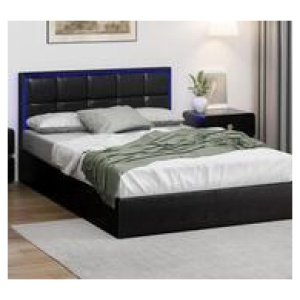Elira Double Led Bed Frame Black