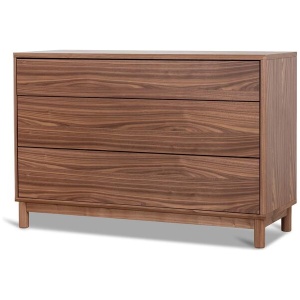 Eloise 3 Drawers Dresser Unit - Walnut by Interior Secrets - AfterPay Available