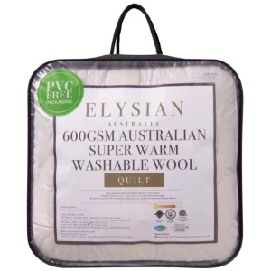 Elysian 600 GSM Australian Wash Wool Quilt