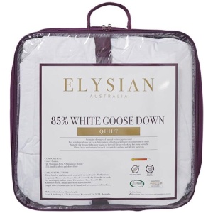 Elysian 85/15 White Goose Down & Feather Quilt