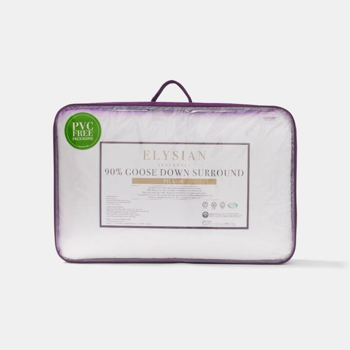 Elysian 90/10 White Goose Down Surround Pillow