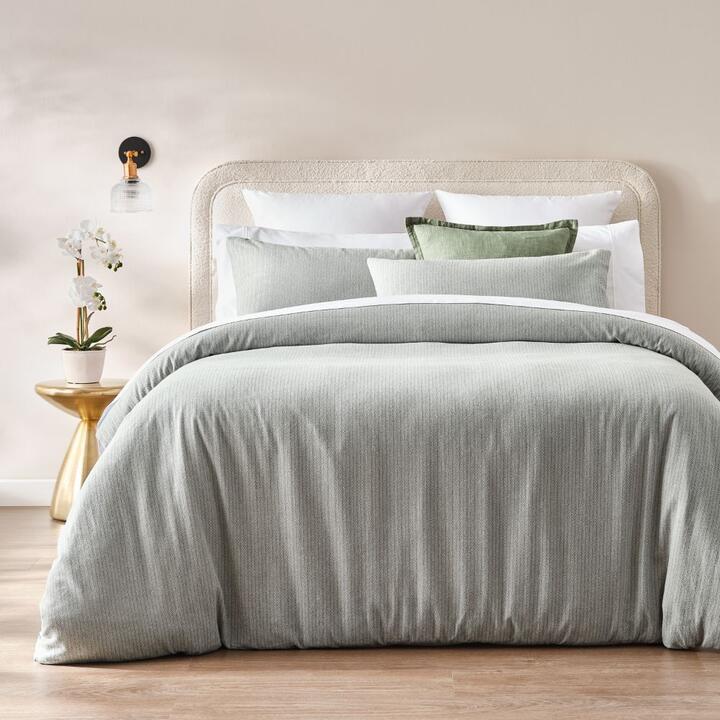 Elysian Herringbone Jacquard Quilt Cover Set