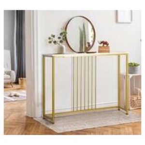 Euclid 95Cm Console Table Yellow