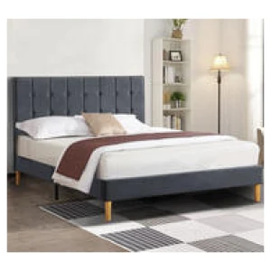 Evy Double Bed Frame Grey