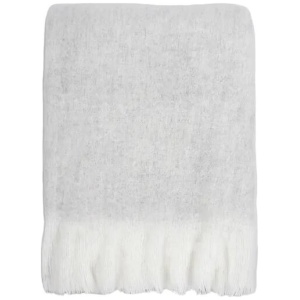 Ex Display - Baya Sorrento Wool Blend Throw - Silver by Interior Secrets - AfterPay Available