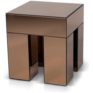 Ex Display - Bela 45cm Square Bedside Table - Natural by Interior Secrets - AfterPay Available