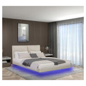 Florence Double Floating Bed Frame Neutral