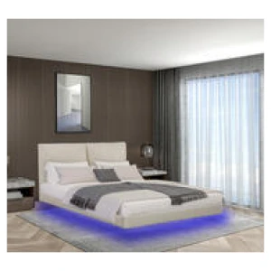 Florence Double Floating Bed Frame Neutral