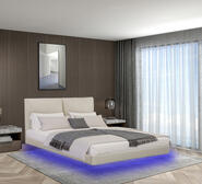 Florence Double Floating Bed Frame Neutral