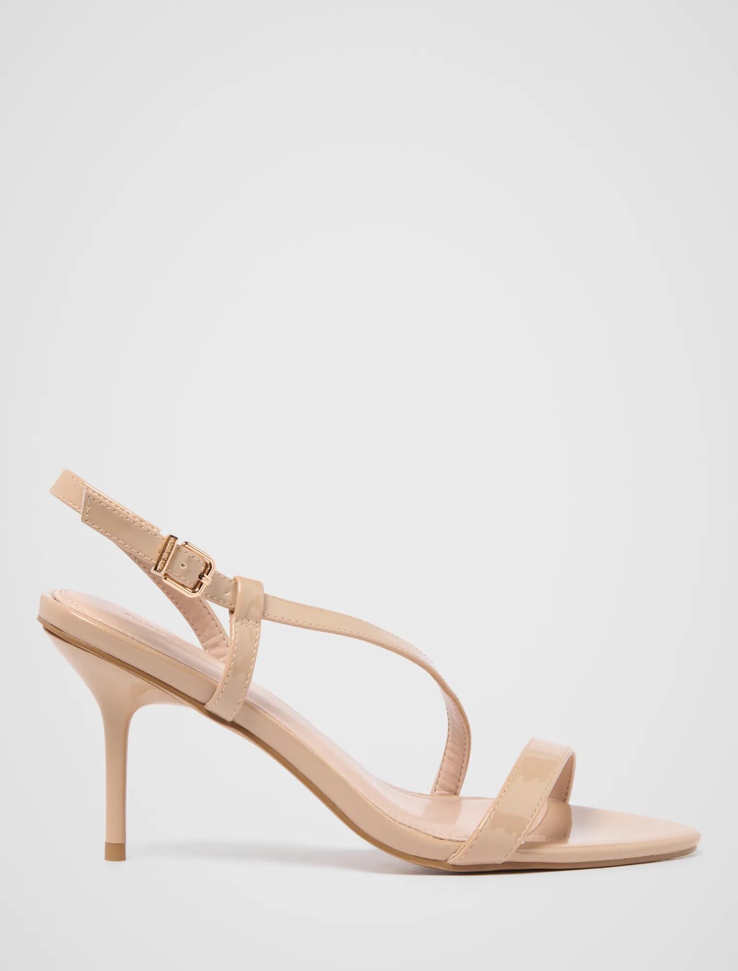 Forever New Women's Abigail Asymmetrical Pointy Sandals in Nude