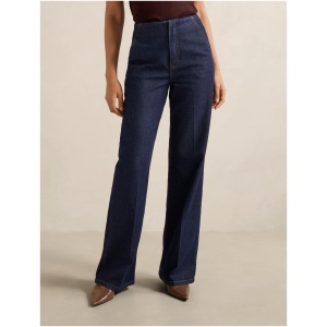 Forever New Women's Beth Wide Leg Jeans in Dark Wash