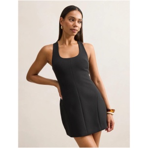 Forever New Women's Bobbie Scoop Mini Dress in Black