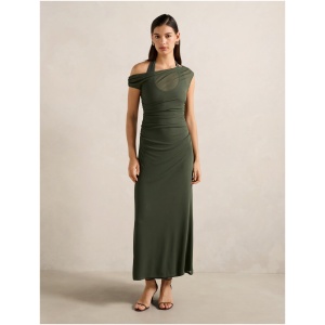 Forever New Women's Brooklyn Layered Jersey Maxi Dress in Thyme