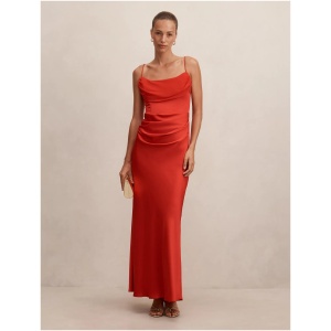 Forever New Women's Claudia Strappy Corset Maxi Dress in Red