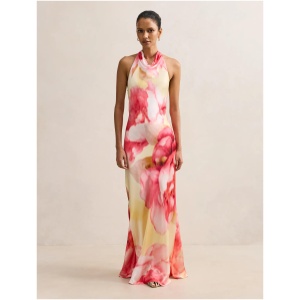 Forever New Women's Clementine Petite Satin Maxi Dress in Bellara Floral