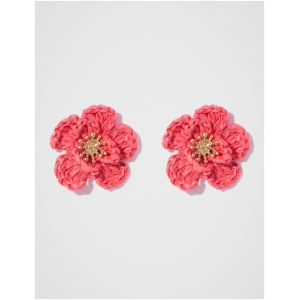 Forever New Women's Florence Crochet Flower Earrings in Pink