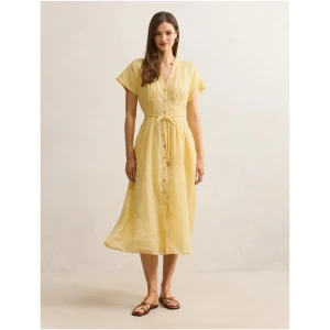 Forever New Women's Jemma Shirt Midi Dress in Double Cream