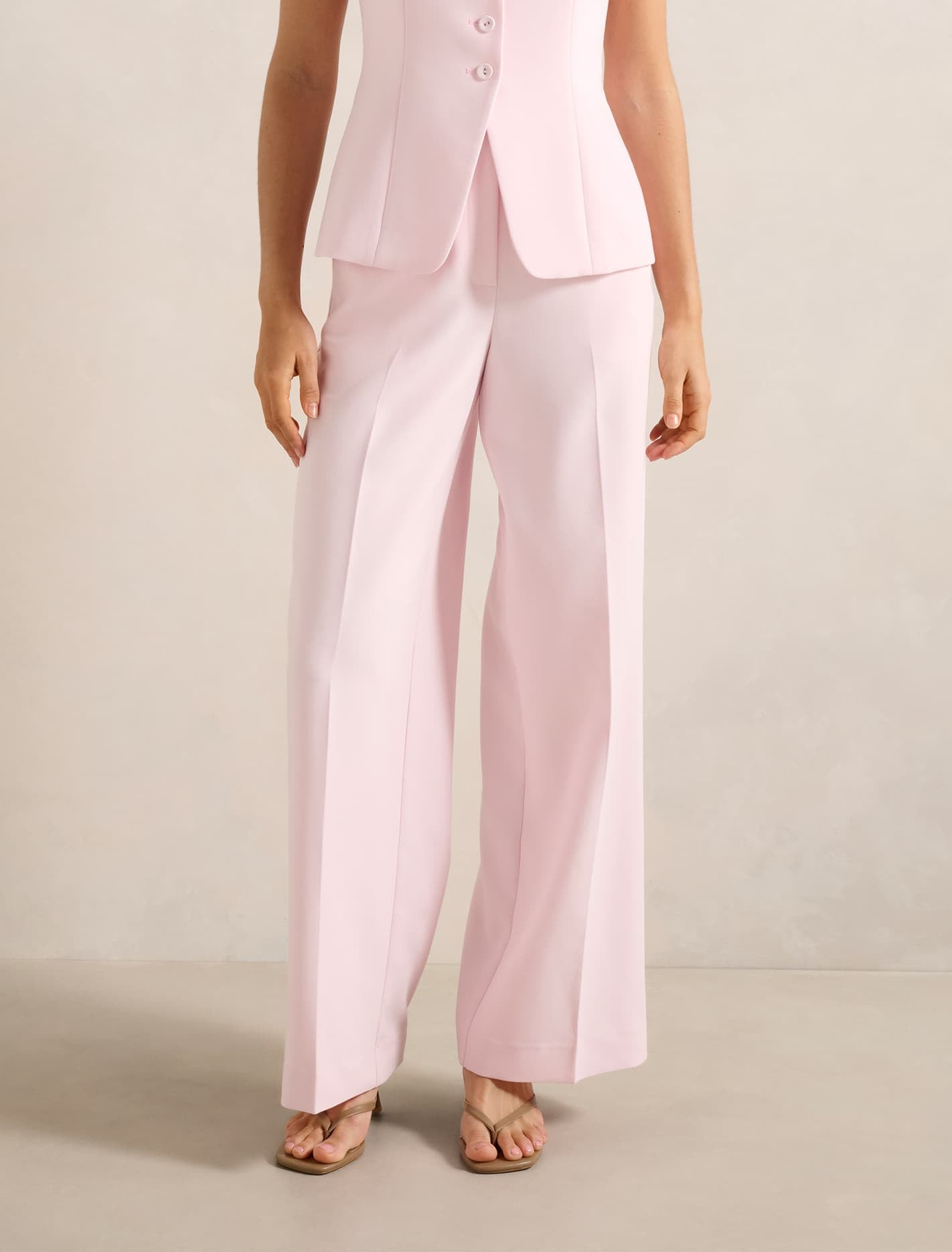 Forever New Women's Lee Wide Leg Pants in Cherry Blossom Suit