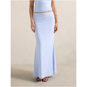 Forever New Women's Mimi Flute Maxi Skirt in Sky Blue Co-Ord
