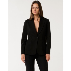 Forever New Women's Phillipa Ponte Blazer Jacket in Black
