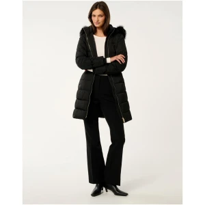 Forever New Women's Sandra Long Puffer Coat in Black