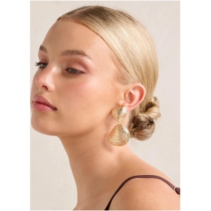 Forever New Women's Signature Lillian Shell Earrings in Gold