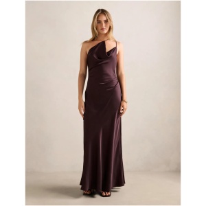 Forever New Women's Violetta Cowl Neck Maxi Dress in Dark Chocolate