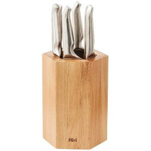 Furi Pro 7-Piece Magnetic Hexagonal Knife Block Set