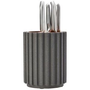 Furi Pro Radial 5 Piece Stone Flint Terrazzo Knife Block Set