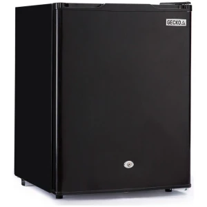 GECKO 70L Portable Bar Fridge and Freezer 12V/24V for Camping, Caravans, Black