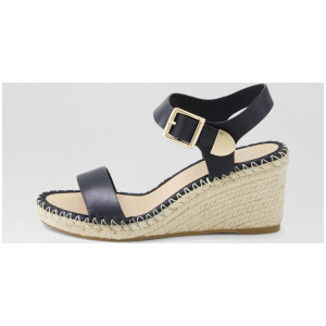 Gabigale Black Leather Sandals