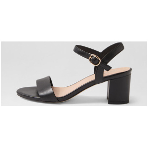 Gaila Black Leather Sandals