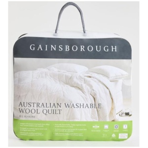 Gainsborough 300 GSM All Seasons Australian Washable Wool Quilt