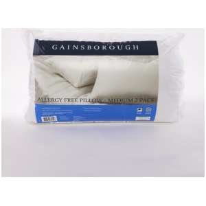Gainsborough Allergy Free Pillow Medium 2 Pack